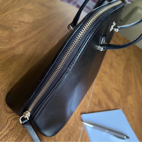 Kate Spade New York Women’s Black Leather Patterson Drive Meduim Satchel Handbag - Picture 3 of 12